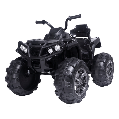 

[US Warehouse] Kids Children Dual-drive Ride On Car Electric Car ATV Quad Toy, Upgraded Version (Black)