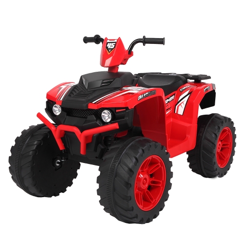 

[US Warehouse] 12V Kids Children Double Drive Ride On Car Electric Car ATV Quad Toy (Red)