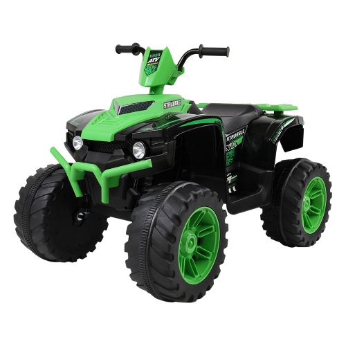 

[US Warehouse] 12V Kids Children Double Drive Ride On Car Electric Car ATV Quad Toy Terrain Vehicle (Green)