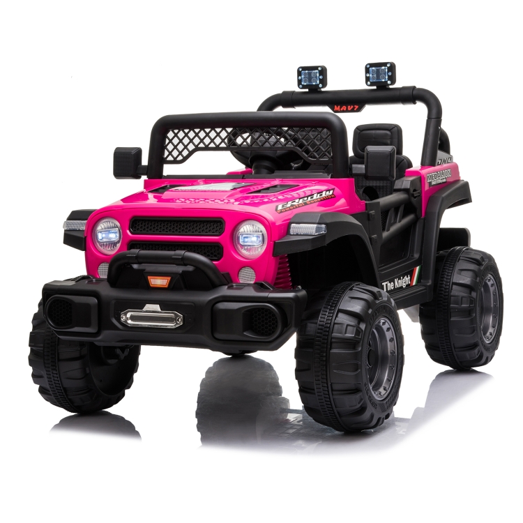 

[US Warehouse] Dual Drive 12V 4.5A.h with 2.4G Remote Control off-road Vehicle (Rose Red)