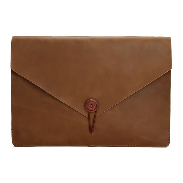 

Universal Genuine Leather Business Laptop Tablet Bag, For 13.3 inch and Below Macbook, Samsung, Lenovo, Sony, DELL Alienware, CHUWI, ASUS, HP(Yellow)