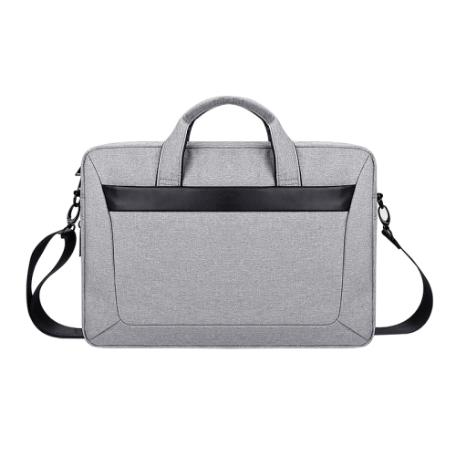 

DJ06 Oxford Cloth Waterproof Wear-resistant Portable Expandable Laptop Bag for 15.6 inch Laptops, with Detachable Shoulder Strap(Grey)