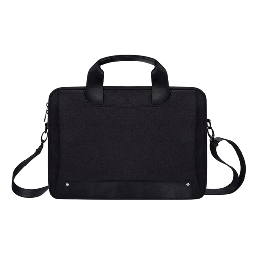 

DJ08 Oxford Cloth Waterproof Wear-resistant Laptop Bag for 15.4 inch Laptops, with Concealed Handle & Luggage Tie Rod & Adjustable Shoulder Strap(Black)