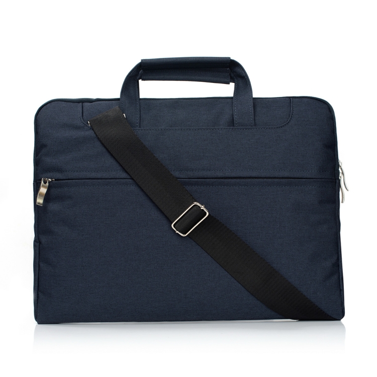 

Portable One Shoulder Handheld Zipper Laptop Bag, For 13.3 inch and Below Macbook, Samsung, Lenovo, Sony, DELL Alienware, CHUWI, ASUS, HP (Dark Blue)