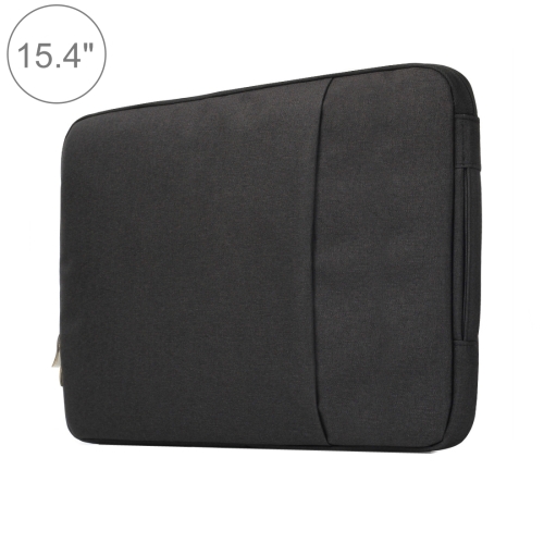 

15.4 inch Universal Fashion Soft Laptop Denim Bags Portable Zipper Notebook Laptop Case Pouch for MacBook Air / Pro, Lenovo and other Laptops, Size: 39.2x28.5x2cm(Black)