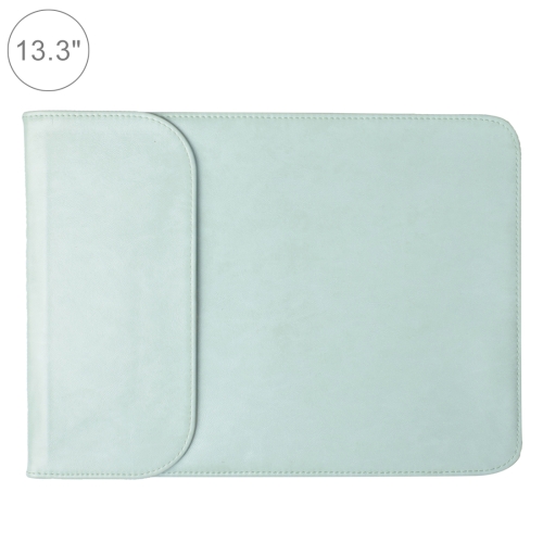 

13.3 inch PU + Nylon Laptop Bag Case Sleeve Notebook Carry Bag, For MacBook, Samsung, Xiaomi, Lenovo, Sony, DELL, ASUS, HP(Mint Green)