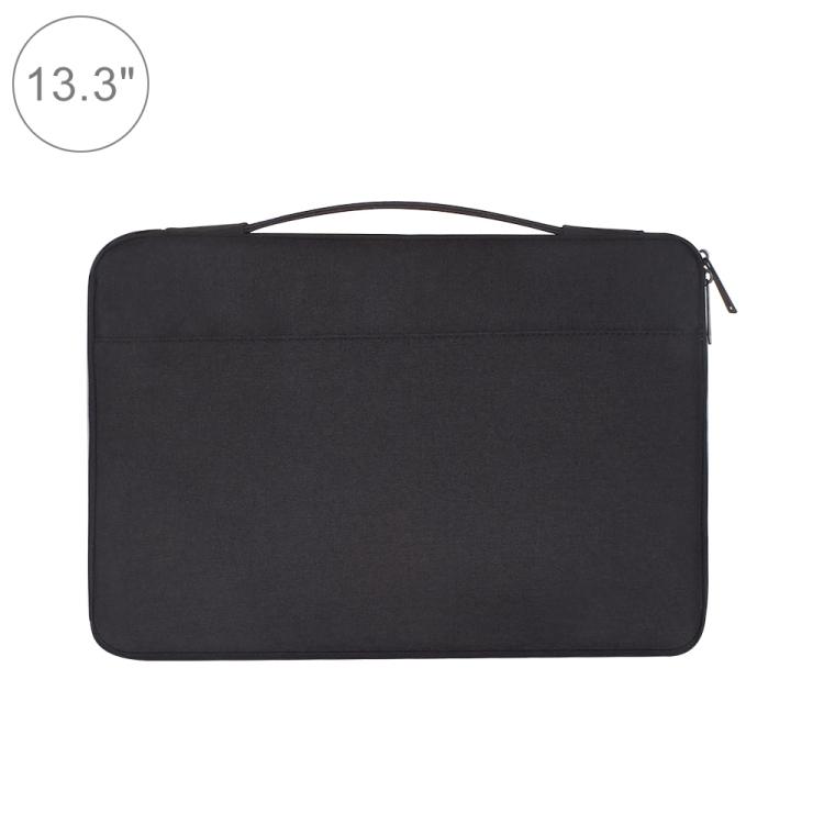 

13.3 inch Fashion Casual Polyester + Nylon Laptop Handbag Briefcase Notebook Cover Case, For Macbook, Samsung, Lenovo, Xiaomi, Sony, DELL, CHUWI, ASUS, HP (Black)