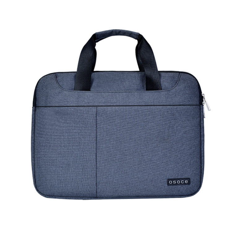 

OSOCE S63 Breathable Wear-resistant Shoulder Handheld Zipper Laptop Bag For 15 inch and Below Macbook, Samsung, Lenovo, Sony, DELL Alienware, CHUWI, ASUS, HP (Blue)
