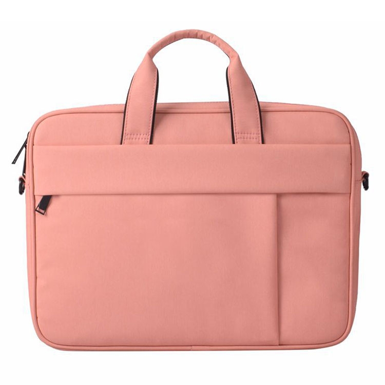 

DJ03 Waterproof Anti-scratch Anti-theft One-shoulder Handbag for 15.6 inch Laptops, with Suitcase Belt(Pink)