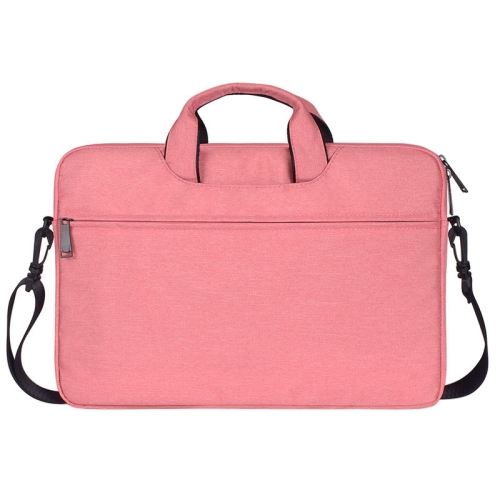 

ST01S Waterproof Oxford Cloth Hidden Portable Strap One-shoulder Handbag for 14.1 inch Laptops(Pink)