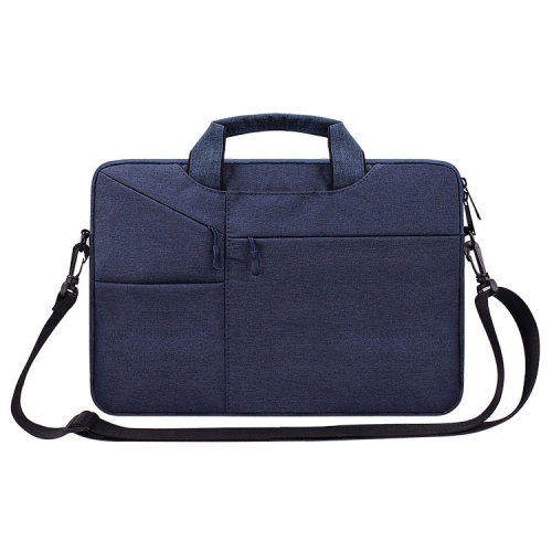 

ST02S Waterproof Tear Resistance Hidden Portable Strap One-shoulder Handbag for 15.6 inch Laptops, with Suitcase Belt(Navy Blue)