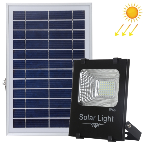 

50W Ultra-thin IP66 Waterproof Solar Powered Timing LED Flood Light, 42 LEDs SMD 2835 LED Lamp with 6V / 0.83A Solar Panel & Remote Control (White Light)