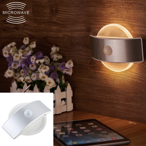 

Round Creative Human Body Motion Sensor LED Night Light, SMD 2835 120 Degrees Beam Angle, Sensor Distance: 3-5m(Warm White)