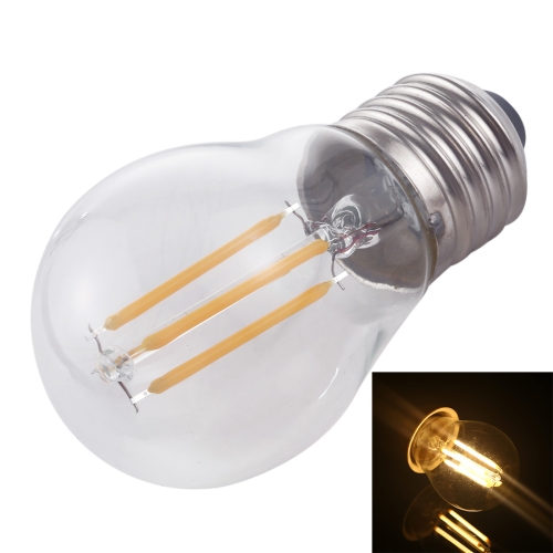 

G45 E27 4W 4 LEDs 450 LM 3000K Retro Dimming LED Filament Light Bulb Energy Saving Light, AC 220V(Warm White)