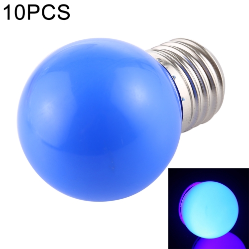 

10 PCS 2W E27 2835 SMD Home Decoration LED Light Bulbs, DC 24V (Blue Light)