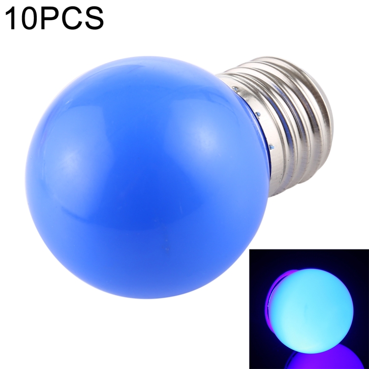 

10 PCS 2W E27 2835 SMD Home Decoration LED Light Bulbs, AC 220V (Blue Light)