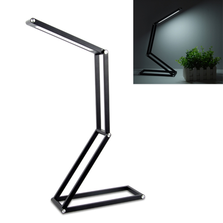 

LED Desk Lamp 3W Folding Adjust USB Charging Eye Protection Table Lamp(Black)