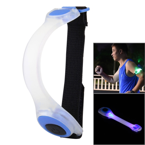 

Night Run / Ride Safety LED Light Band, CR2032 Button Batteries Powered (Blue)