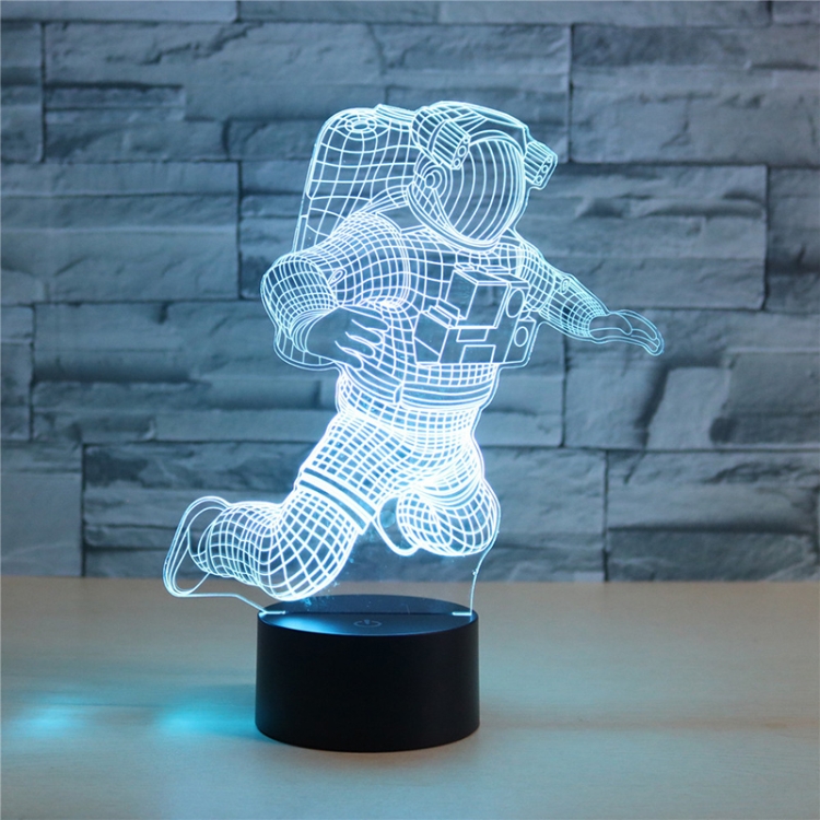 

Astronaut Shape 3D Colorful LED Vision Light Table Lamp, Charging Touch Version