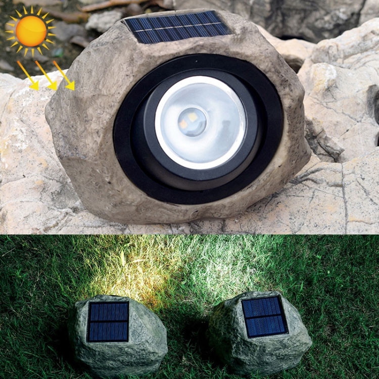 

Solar Powered Simulated Stone Spotlight LED Light IP65 Waterproof Outdoor Garden Lawn Lamp