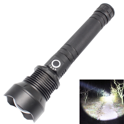 

X92 Luminous Flux: 2000lm LED Waterproof Flashlight, Retractable Focus Function (Black)
