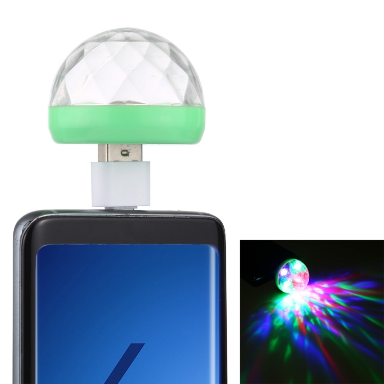 

4W RGB USB LED Crystal Magic Ball Stage Light with Type-C Adapter