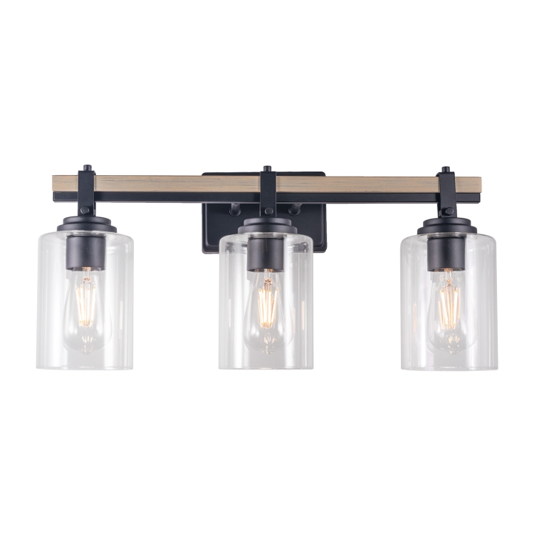 

[US Warehouse] 3 Heads Modern Glass Dressing Table Mirror Front Light Lamps and Lanterns, without Bulb