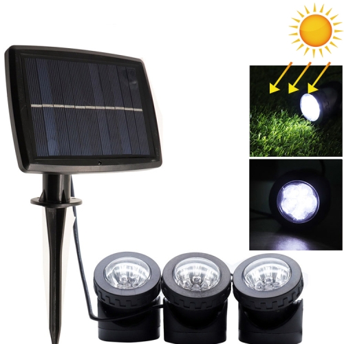 

Three Heads LED Outdoor Waterproof Solar Underwater Spotlight Floodlight