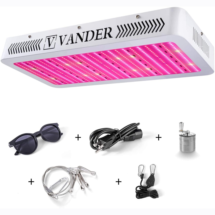 

[US Warehouse] Vander 3000W LED Grow Light Full Spectrum for Indoor Plants Veg and Flower LED Grow Lamp with Daisy Chain Double-Chips LED, US Plug