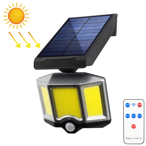 

66 COBs Home Lighting Courtyard Waterproof Rotatable Solar Body Induction Wall Light Street Light, Style: Remote Control