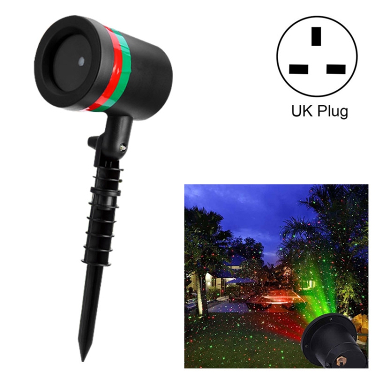 

Outdoor Laser Light Lamp Star Light Static Projector Light for Yard / Garden(UK Plug)