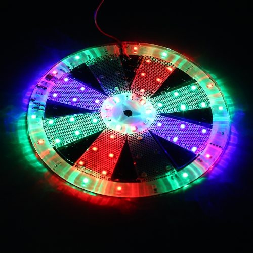 

67 LEDs SMD 2835 Motorcycle Modified RGB Light Fire Wheel Flash Atmosphere Lamp, Diameter: 15cm, DC 12V