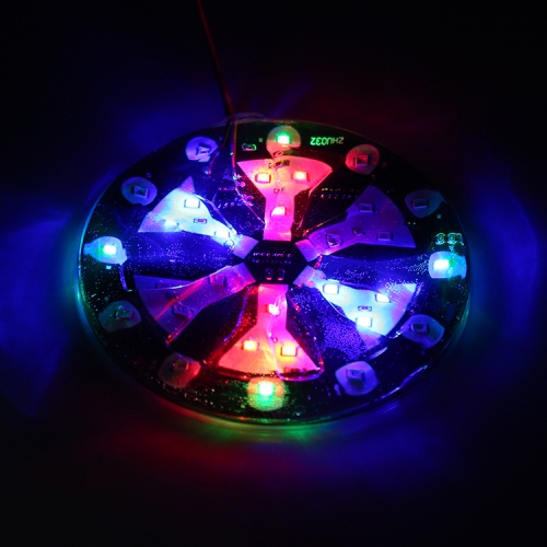 

30 LEDs SMD 2835 Motorcycle Modified RGB Light Windmill Flash Atmosphere Lamp, Diameter: 10cm, DC 12V