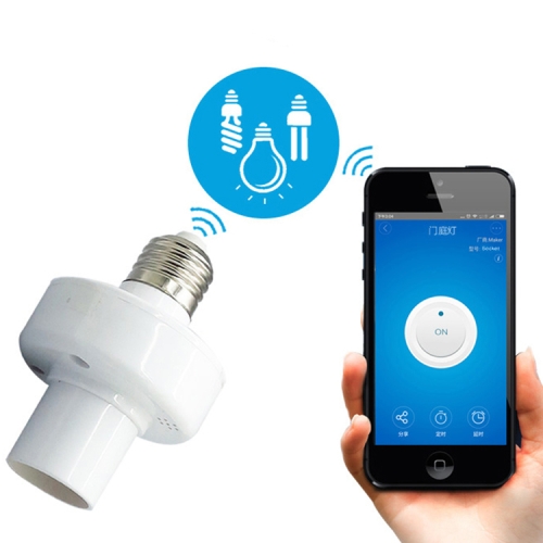 

Sonoff Slampher RF eWelink Phone APP WiFi 2.4GHz E27 Smart Light Lamp Bulb Holder with Alexa Echo Voice Control & Google Home for Smart Home, AC 90-250V