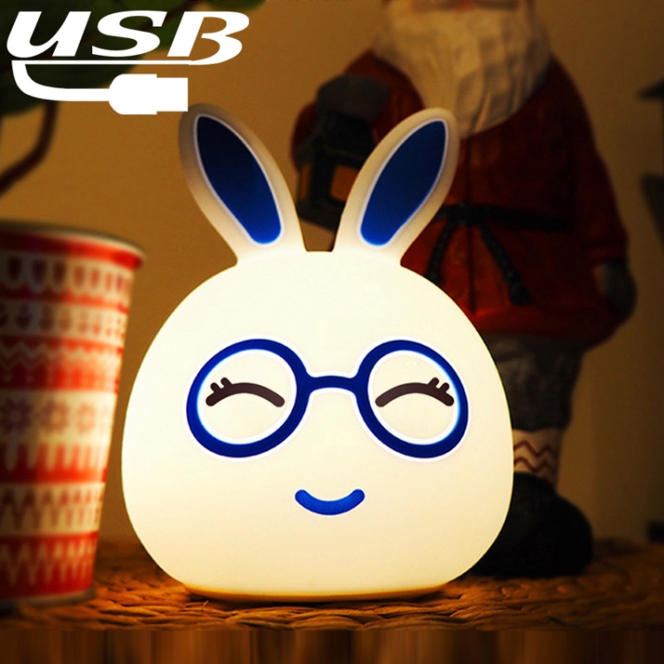 

Cartoon Colorful Changing Touch Pat Sensor Night Light, Creative USB Charging LED Decoration Lamp Novelty Gift