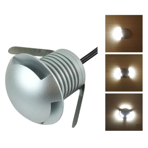 

3W LED Embedded Polarized Buried Lamp IP67 Waterproof Turtle Shell Lamp Outdoor Garden Lawn Lamp, Warm Light 3000K Q1 One-way Light