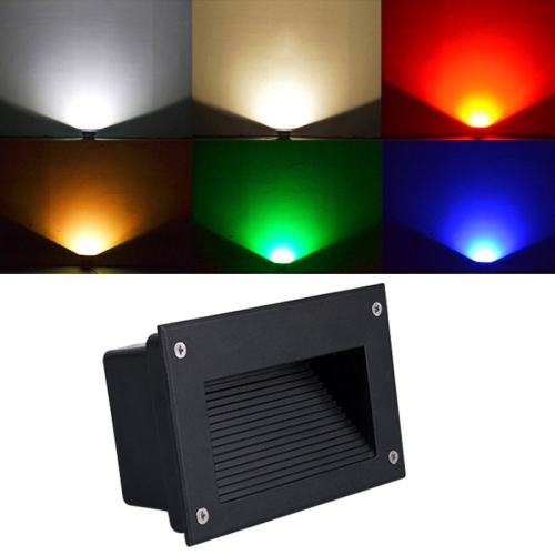 

5W Red Light LED Embedded Buried Lamp IP65 Waterproof Rectangular Landscape Platform Stair Step Lamp