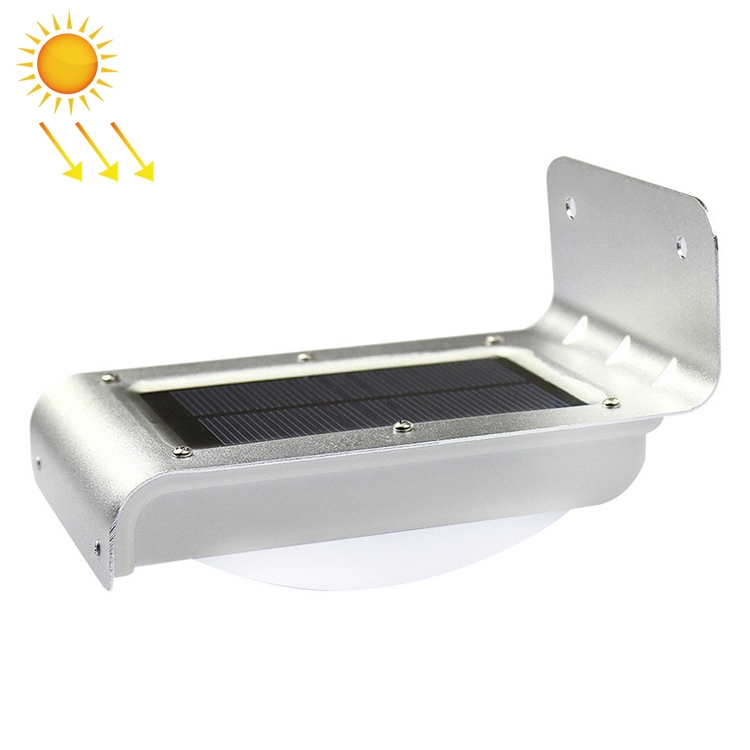 

16 LED Outdoor Solar Smart Sensor Aluminum Wall Light