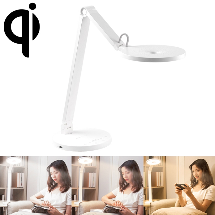 

MOMAX QL8 Smart Wireless Charging LED Table Reading Lamp(White)