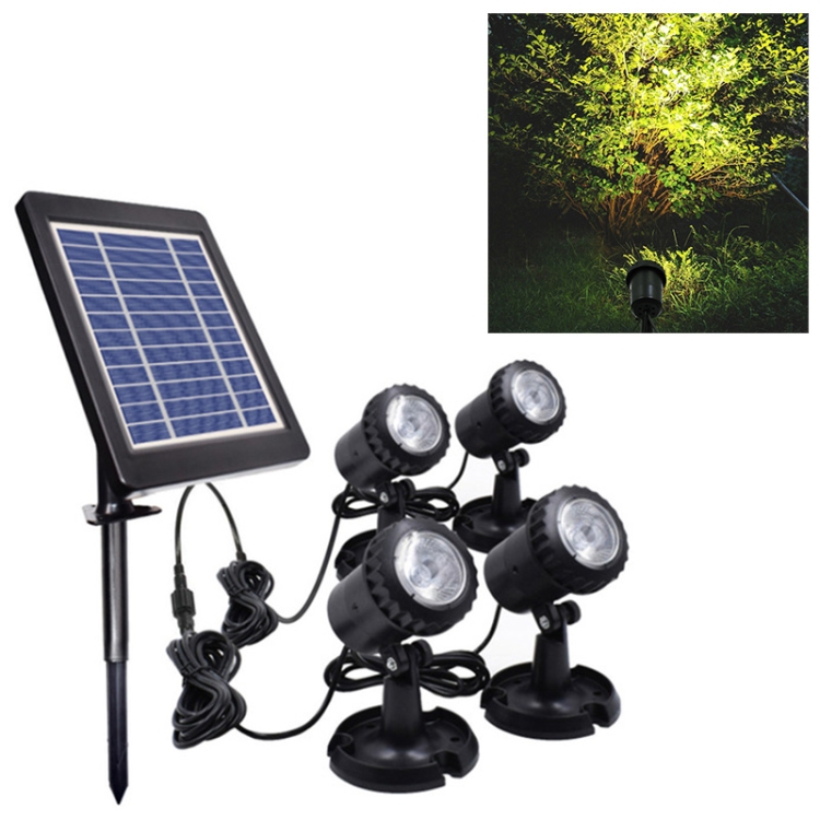 

4 In 1 Outdoor Lawn Ground Solar Spotlight Diving Light