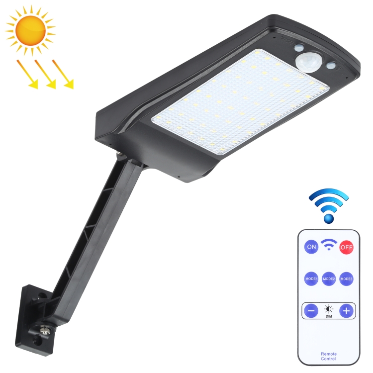 

12W 56LEDs SMD 2835 Home Outdoor IP65 Waterproof Remote Control Solar Wall Light Human Body Sensor Light