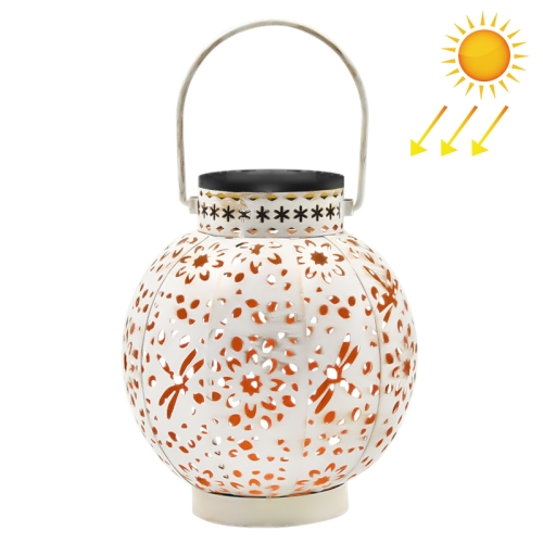 

SZ-20004 Solar Lantern Wrought Iron Hollow Lawn Lamp Outdoor Garden Decorative Lamp
