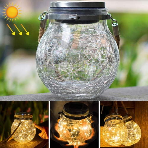 

Solar Energy Glass Bottle Pendent Lamp IP55 Waterproof Outdoor Garden Decoration Light (Warm White)