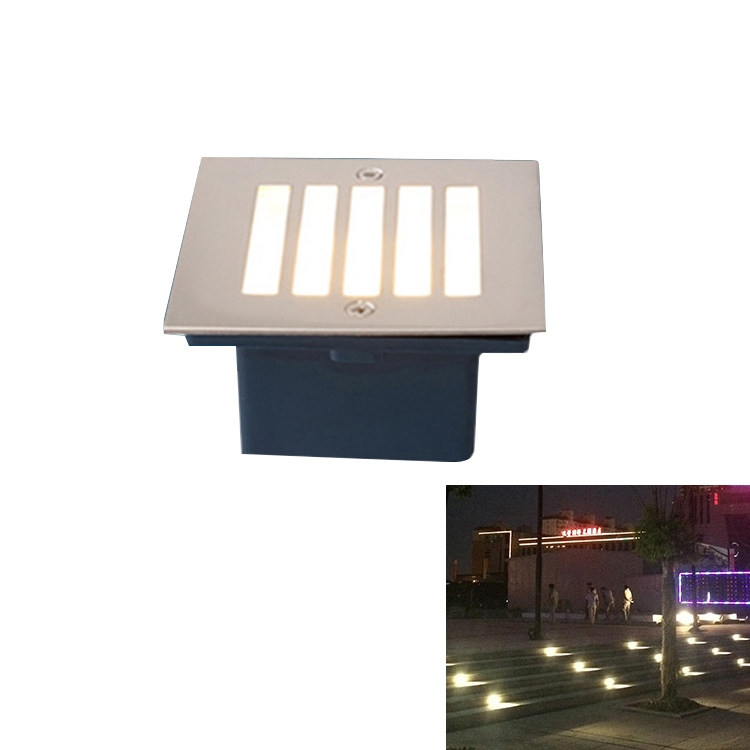 

Grid Style White Light 3W Embedded LED Foundation Sign Side Wall Floor Lamp, Size: 70x70cm