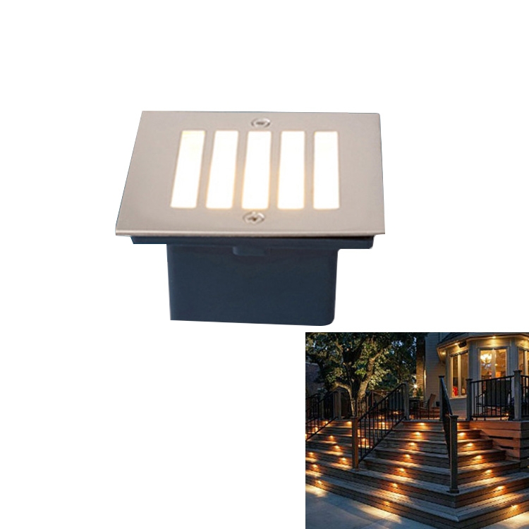 

Grid Style Warm White Light 3W Embedded LED Foundation Sign Side Wall Floor Lamp, Size: 70x70cm