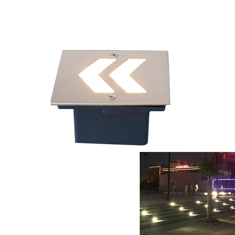 

Arrowhead Style White Light 1W Embedded LED Foundation Sign Side Wall Floor Lamp, Size: 105x105cm