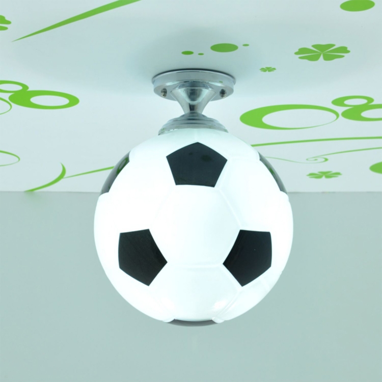 

Creative Living Room Restaurant Cafe Football Shape LED Lamp Dome Light, Diameter: 20cm(Black)