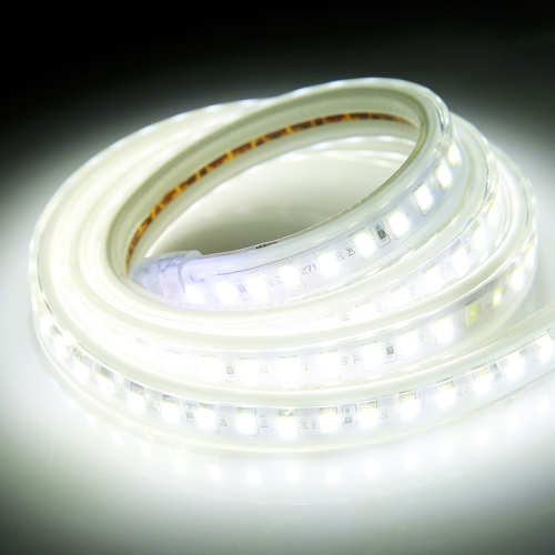 

Casing Waterproof LED Light Strip, Length: 1m, IP65 SMD 5730 LED Light Strip with Power Plug, 120 LED/m, AC 220V(White Light)