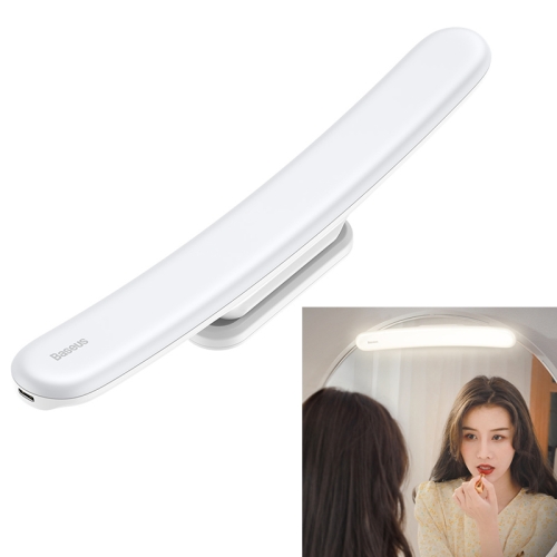 

Baseus DGSUN-JA02 Angle Adjustable Crescent-shaped Stepless Dimming Mirror Front Light, Light Color: Natural Light