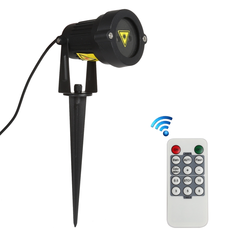 

LED Outdoor Courtyard Static Sky Star Laser Projection Decorative Light IP44 Waterproof with Remote Control, EU Plug